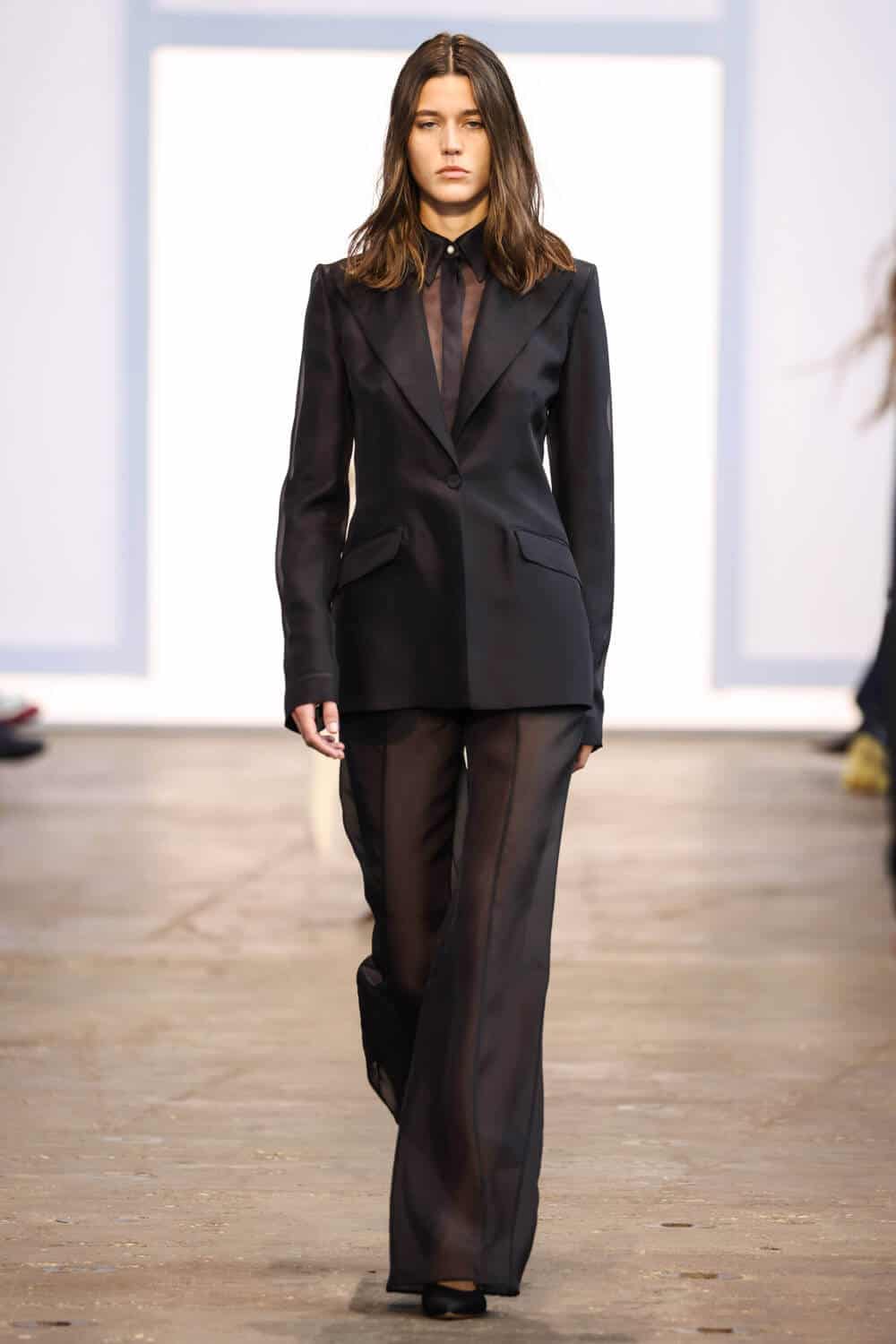 【Gabriela Hearst】カシミヤブレザー Giorgio Fringe Blazer in Black Textured Linen – Gabriela Hearst